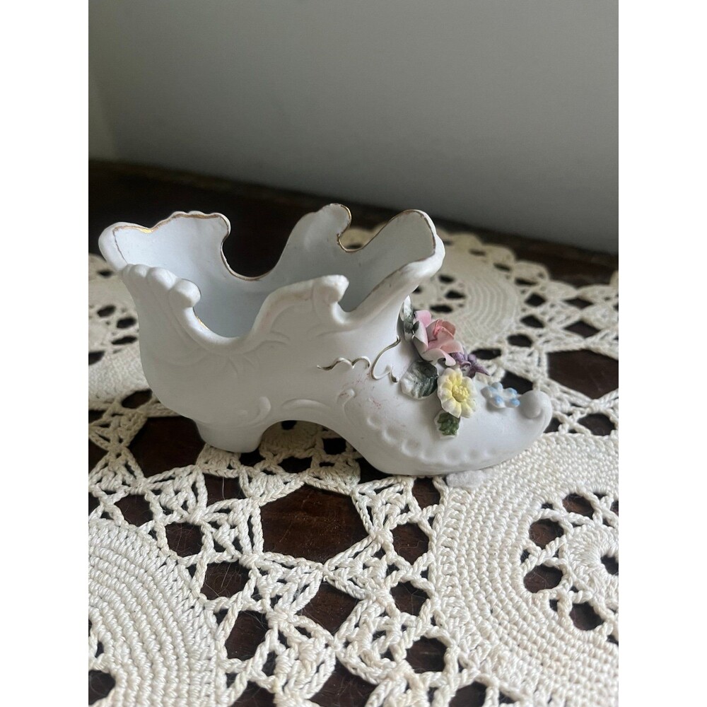 Vintage Mini Lefton Porcelain Shoe